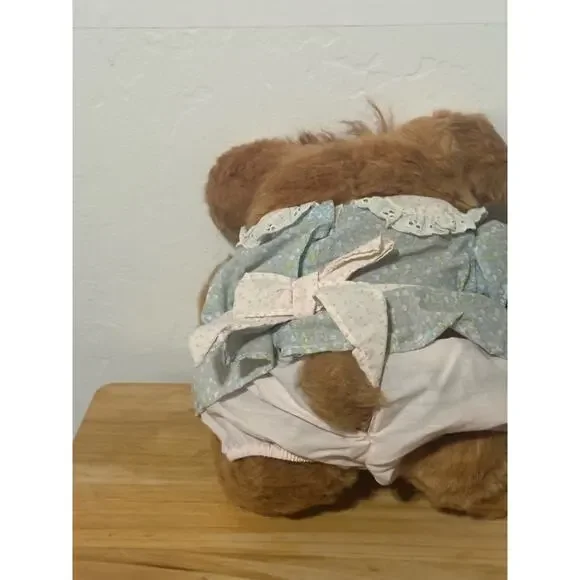 Vintage 1986 Furskins Persimmon Stuffed Teddy Bear Plush - Picture 5 of 5